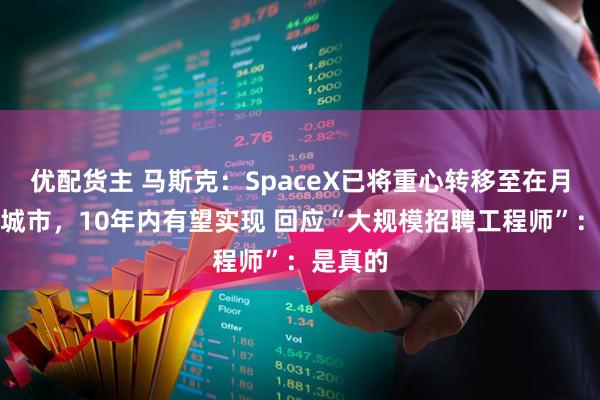 优配货主 马斯克：SpaceX已将重心转移至在月球建造城市，10年内有望实现 回应“大规模招聘工程师”：是真的